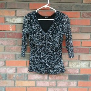 Style & co blouse top nwot small ruched front